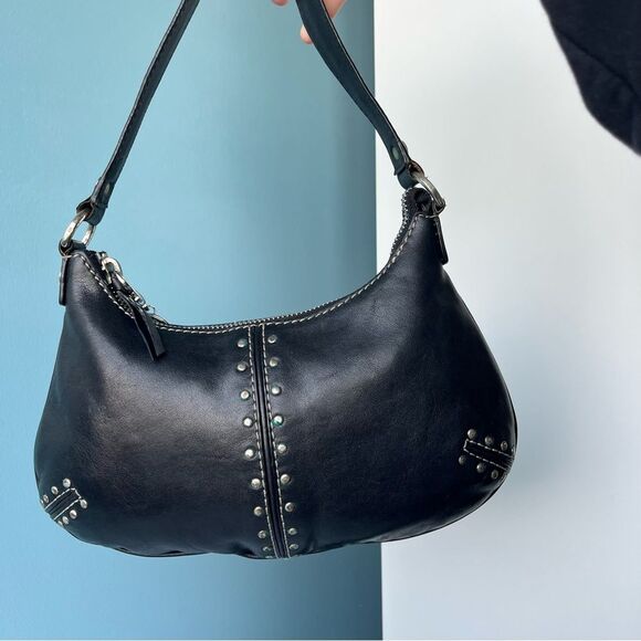 MICHAEL KORS Studded Astor Hobo Baguette Mini Bag Hamilton Hampton SoHo - Picture 5 of 12